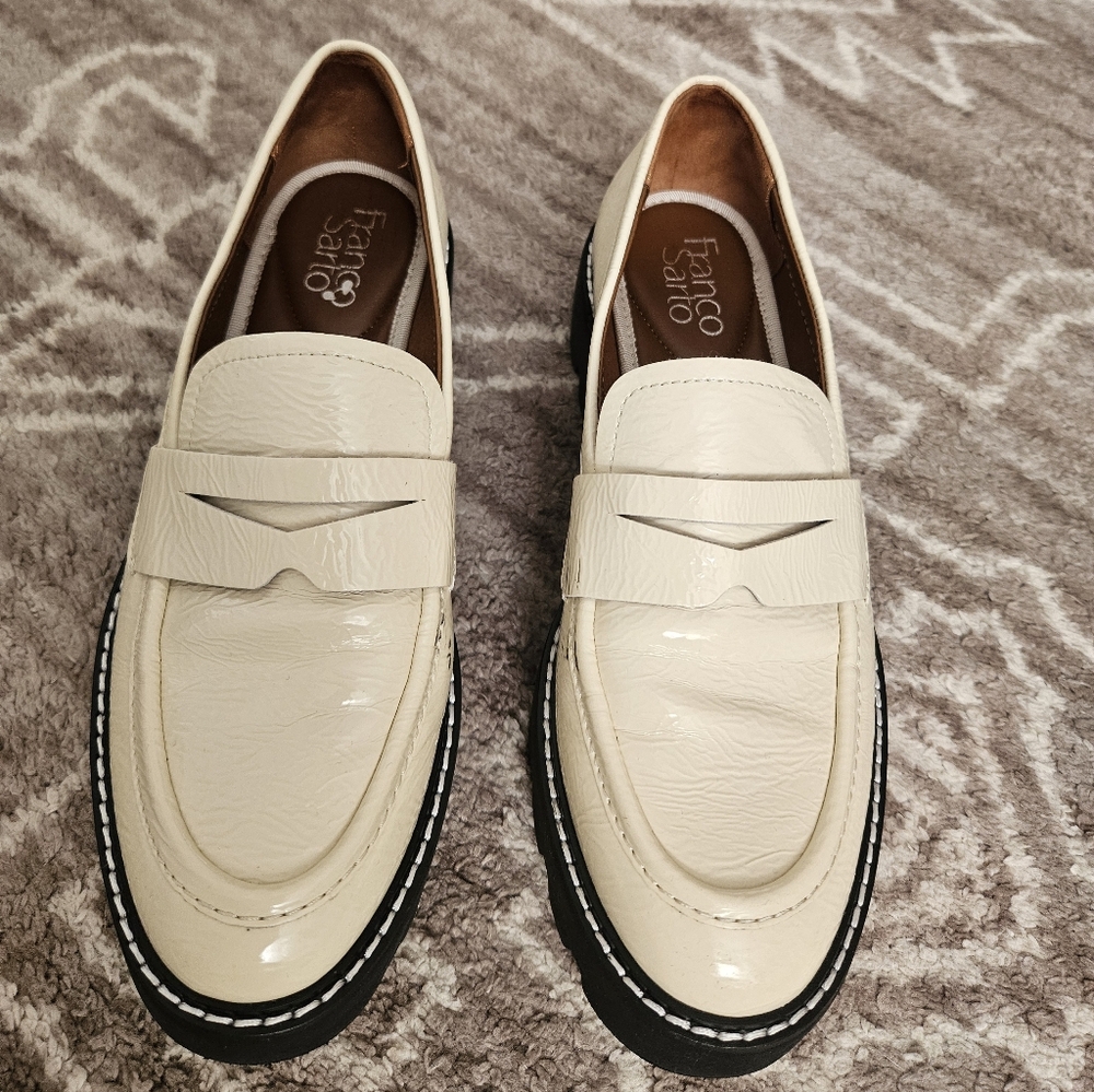 Franco Sarto Women's Off-White Loafers